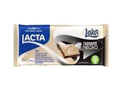 Chocolate Lacta Diamante Negro ao Leite e Branco 80g