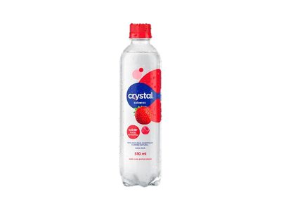 Água Saborizada com Gás Frutas Vermelhas Crystal Sabores Garrafa 510ml