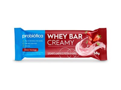 Whey Bar Creamy Morango 38g