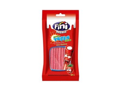 Bala Fini Regaliz Tubes Morango e Nata Azedinho 80g