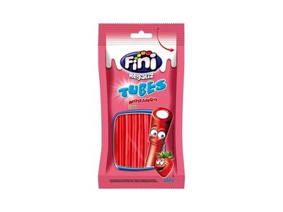 Bala Fini Tubes Morango e Nata 80g